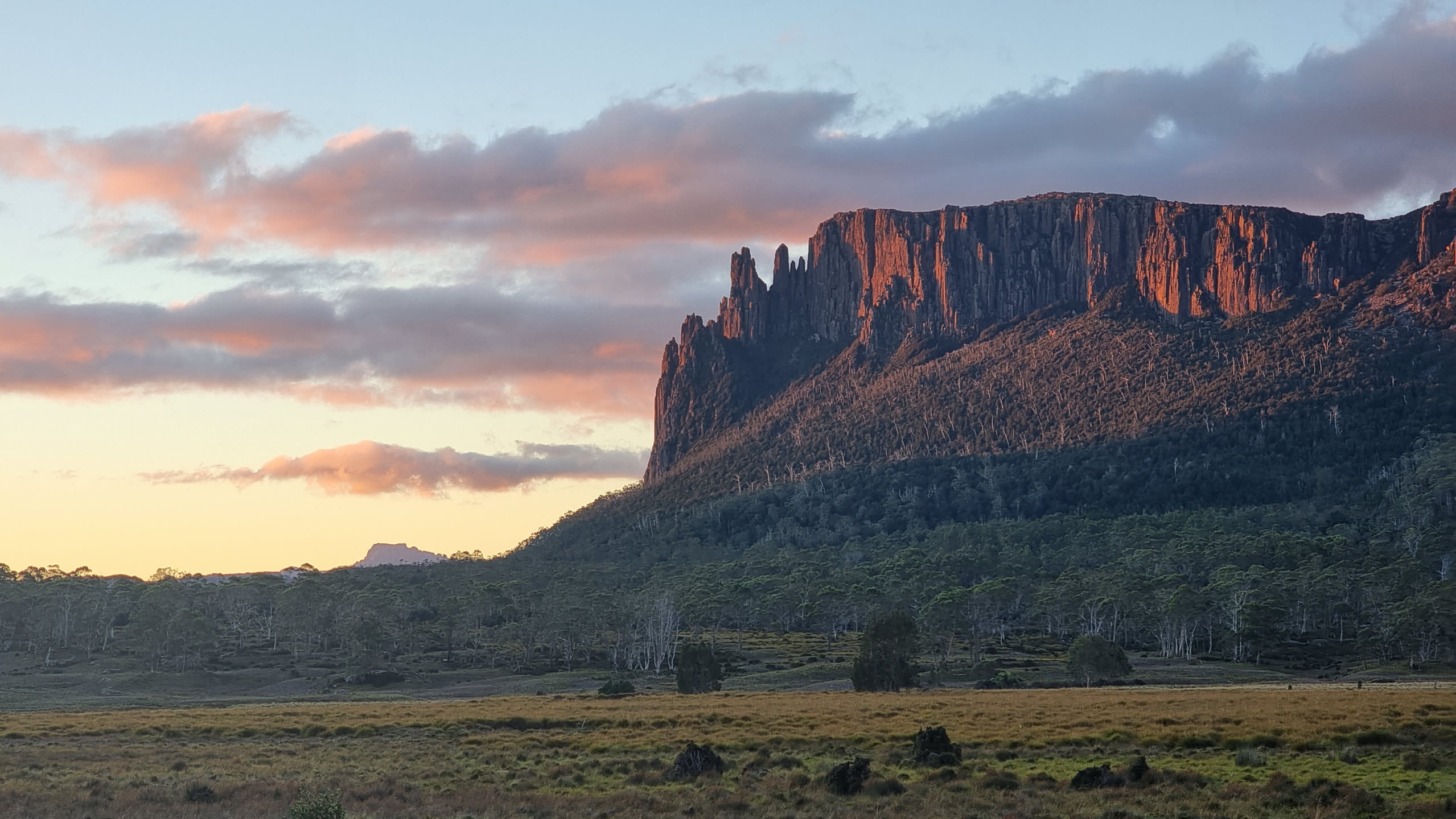 Mount Oakleigh in the late afternoon light.